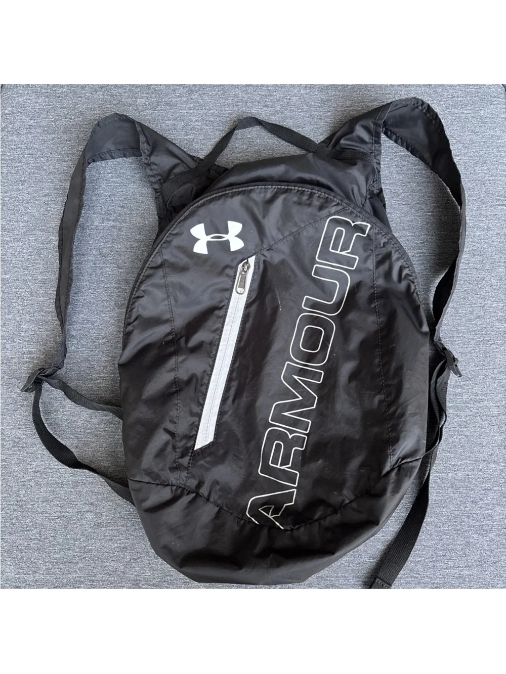 Under Armour Adaptable Packable Backpack Lightweight Zip Black Water Repellant